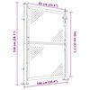 vidaXL aiavärav 100 x 145 cm roostevabast terasest