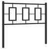 vidaXL metallist vahetatav voodipeats, must, 100 cm