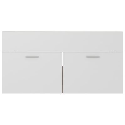 vidaXL valamukapp, valge ja Sonoma tamm, 90 x 38,5 x 46 cm, puitlaastplaat