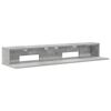 vidaXL Stuudio laud Betoonhall 130 x 36 x 19,5 cm Tehispuit