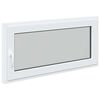 vidaXL Keldriakendus RISOR 120 x 60 cm PVC ja klaas Valge
