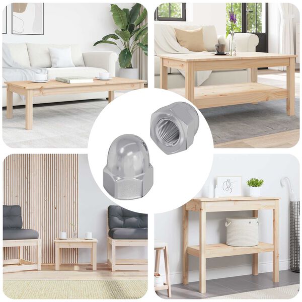 vidaXL K&uuml;&uuml;nise p&auml;hklid 2 pcs H&otilde;bedane 12,8 x 12,8 x 6,5 cm Teras