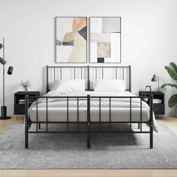 vidaXL &ouml;&ouml;kapid 2 tk, must, 40 x 35 x 47,5 cm, tehispuit