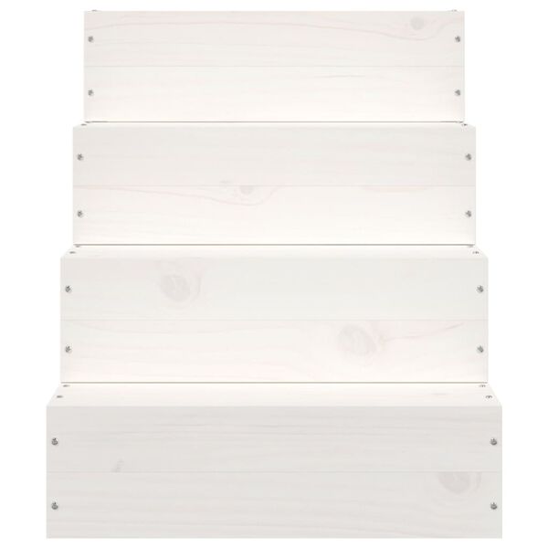 vidaXL lemmiklooma trepp, valge, 40 x 49 x 47 cm, m&auml;nnipuit