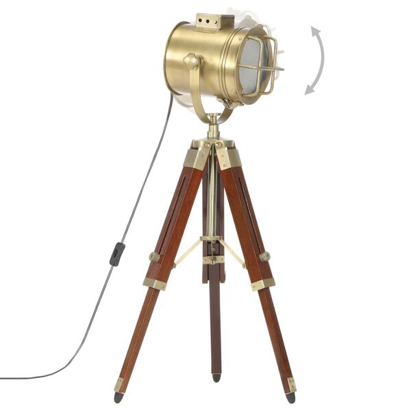 vidaXL kolme jalaga põrandalamp, mangopuit, 69 cm