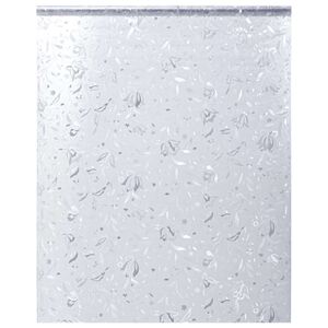 vidaXL aknakile, j&auml;&auml;tunud, lille muster, 45x500 cm, PVC