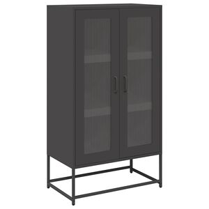 vidaXL Highboard Black 68x39x123 cm Teras