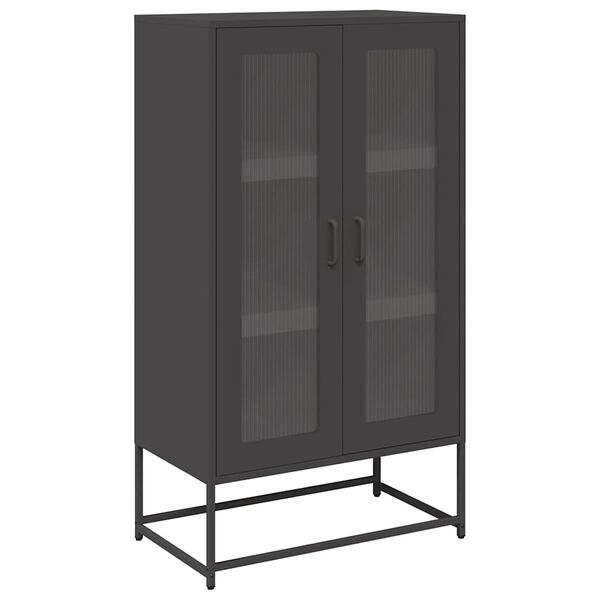 vidaXL Highboard Black 68x39x123 cm Teras