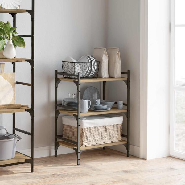 vidaXL K&ouml;&ouml;gik&auml;ru K&auml;sit&ouml;&ouml;puu 50 x 35 x 75.5 cm Tehispuit