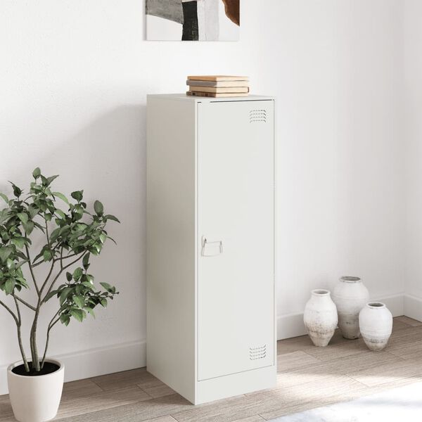 vidaXL puhvetkapp, valge, 34,5x39x107 cm, teras