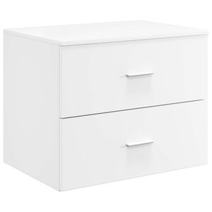 vidaXL Seinale kinnitatav vannitoo kapp Valge 62,5 x 44,5 x 50 cm