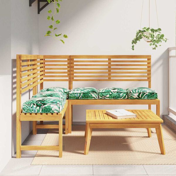 vidaXL Padi Leht 6 pcs Lehe muster 40 x 40 x 8 cm Oxfordi kangas