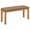 vidaXL S&ouml;&ouml;gipenks 95 x 32 x 45 cm Tugev Tamme Puit Hall
