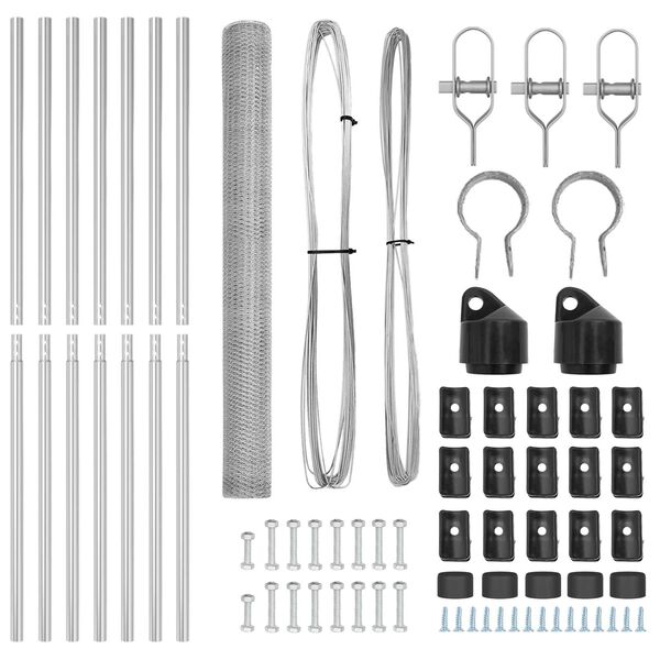 vidaXL Aiapost H&otilde;bedane 10 x 1,5 m (25 mm silmus) Teras