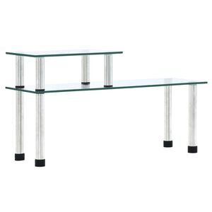 vidaXL köögiriiul, läbipaistev, 45 x 16 x 26 cm, karastatud klaas