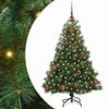vidaXL Tehisj&otilde;ulupuu koos 150 LED-iga Roheline 150 cm PE ja PVC