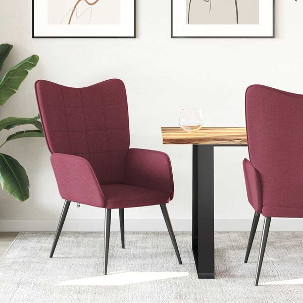 vidaXL puhketool, veinipunane, kangas