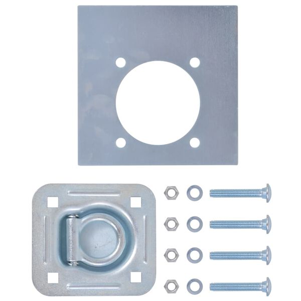 vidaXL j&auml;relk&auml;ru sidumisr&otilde;ngad 6 tk, tsingitud teras, 2000 kg