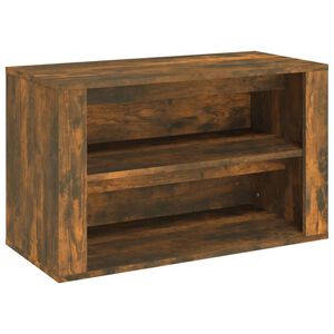 vidaXL kingakapp, suitsutatud tamm, 75 x 35 x 45 cm, tehispuit