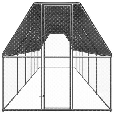 vidaXL õue kanapuur, 2 x 12 x 2 m, tsingitud teras