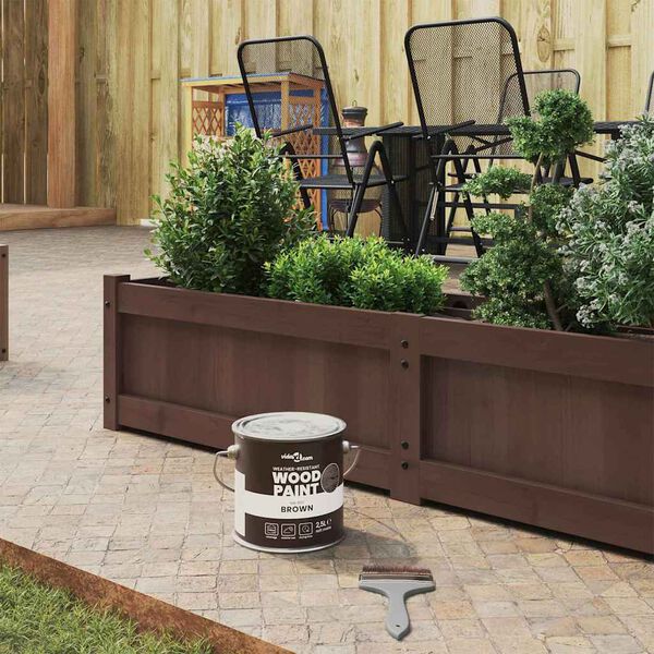 vidaXL Puiduv&auml;rv Pruun 16,5 x 16,5 x 16 cm Seinaprindid