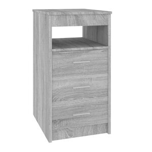 vidaXL kummut, hall Sonoma tamm, 40 x 50 x 76 cm, tehispuit