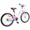 vidaXL Laste Bike 18 Tolli 5-7 aastastele Valge