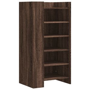 vidaXL jalatsikapp, pruun tamm, 52 x 37,5 x 100 cm, tehispuit