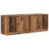 vidaXL Salvestuskapid k&otilde;rgel voodil 2 tk Vana puit 66 x 35 x 48 cm