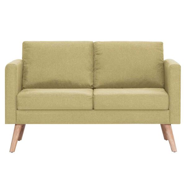 vidaXL 2-kohaline diivan, kangas, roheline