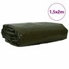 vidaXL Tarpaulin 650g / m² Küpset roheline 1,5 x 2 m Lõuend PVC kattega