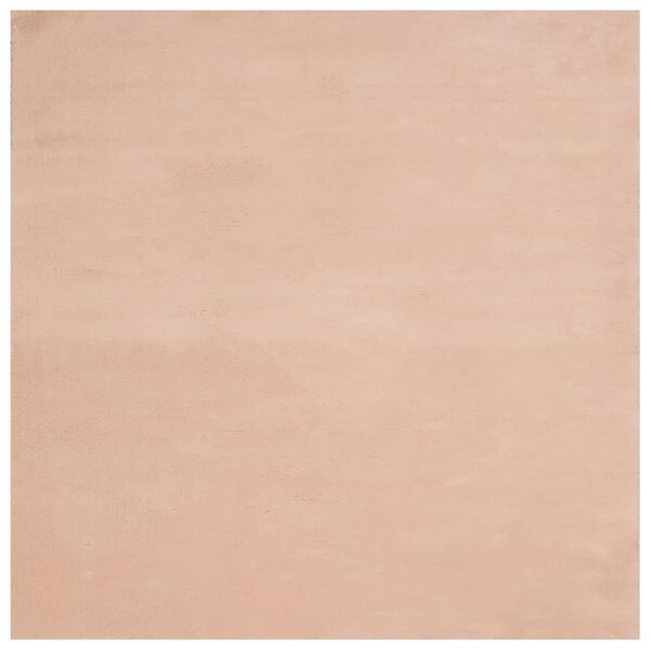 vidaXL vaip "HUARTE", l&uuml;hikese narmaga, pestav, kahvaturoosa,120x120cm