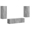 vidaXL Telerikapi komplekt 2 pcs Hall Sonoma Tehispuit