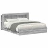 vidaXL Voodiraam ladustamisega Hall Sonoma 200 x 200 cm Tehispuit