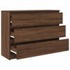 vidaXL puhvetkapp pruun tamm 100x35x76 cm Engineered Wood