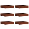 vidaXL Murupiire 6 tk 60 x 60 x 13 cm Rooste