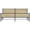 vidaXL metallist voodiraam ilma madratsita Sonoma tamm 200x200 cm