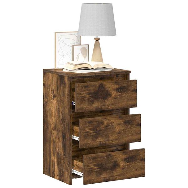 vidaXL &ouml;&ouml;kapid 2 tk, suitsutatud tamm, 40 x 35 x 62,5 cm, tehispuit