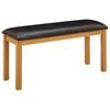 vidaXL S&ouml;&ouml;gipenks 95 x 32 x 45 cm Tugev Tamme Puit Must