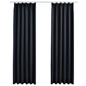 vidaXL pimendavad kardinad konksudega 2 tk antratsiithall 140 x 175 cm