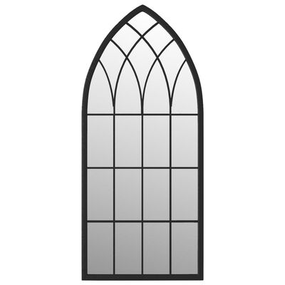 vidaXL peegel, must, 100 x 45 cm, raud, toas kasutamiseks