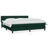 vidaXL Box Vedruvoodi Madratsiga Tumeroheline 200x220 cm samet