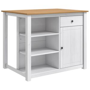 vidaXL K&ouml;&ouml;gik&auml;ru uksega PANAMA 2 pcs Valge ja Meep&otilde;hi 112 x 77 x 90 cm