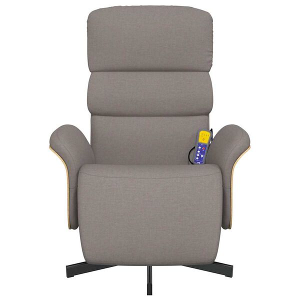 vidaXL massaažitool jalatoega, pruunikashall, kangas