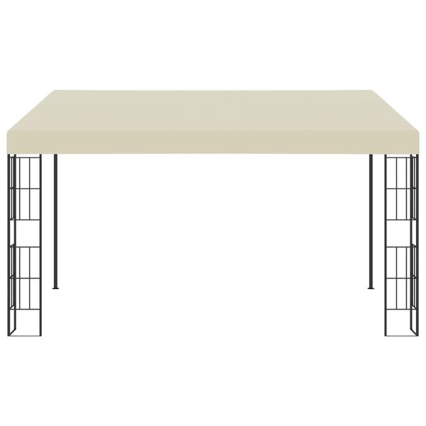 vidaXL seinale kinnitatav varjualune 3x4 m, kreemjas, kangas