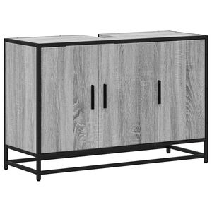 vidaXL vannitoa valamukapp hall Sonoma 90x33x60 cm ehituspuit