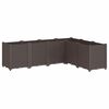 vidaXL aia taimekast, pruun, 160 x 120 x 53 cm, PP