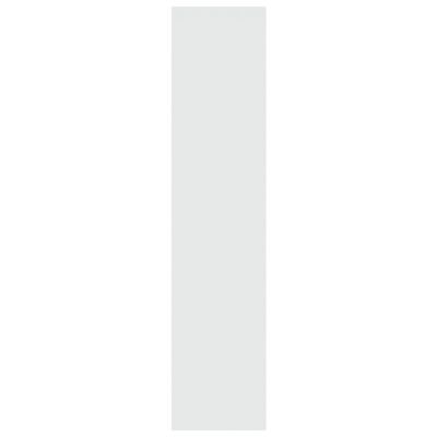 vidaXL raamaturiiul/ruumijagaja, kõrgläikega valge, 100 x 30 x 135 cm