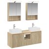 vidaXL Vannitoa kapikomplekt 5 pcs Sonoma tamm Tehispuit