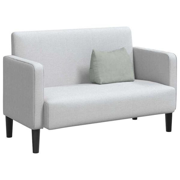 vidaXL Seljatugi padi Helehall 45 x 20 x 35 cm Korter kangas